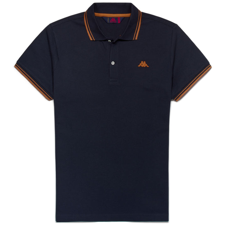 La polo Robe di Kappa Man HARRY Polo BLUE NAVY - ORANGE MD Photo (jpg Rgb)			