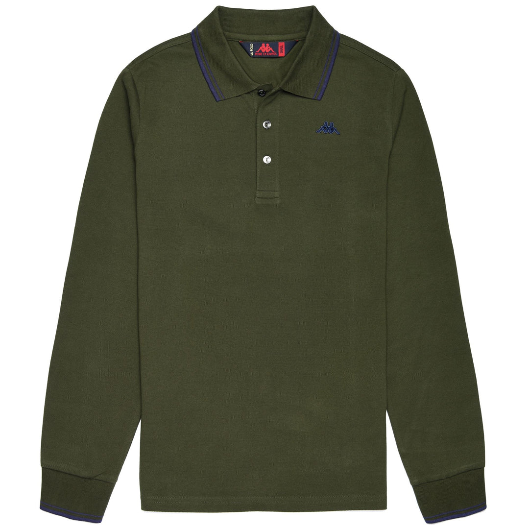 La polo Robe di Kappa Man GORD Polo GREEN ARMY - BLUE MARINE Photo (jpg Rgb)			