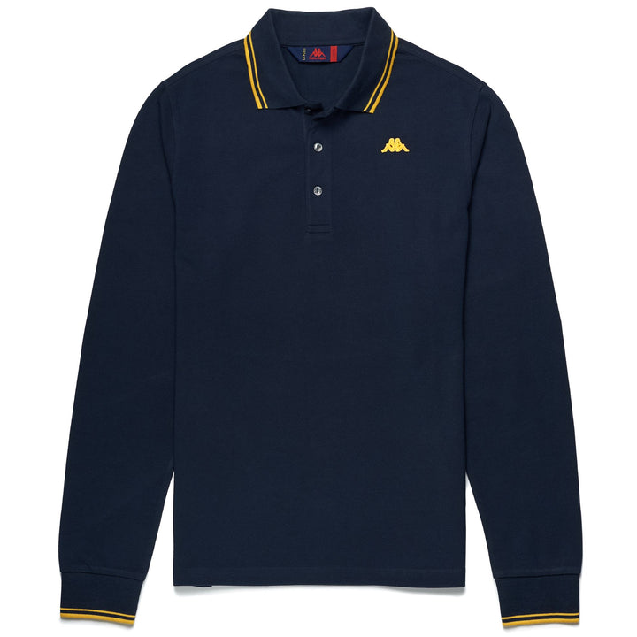 La polo Robe di Kappa Man GORD Polo BLUE NAVY - YELLOW CEYLON Photo (jpg Rgb)			