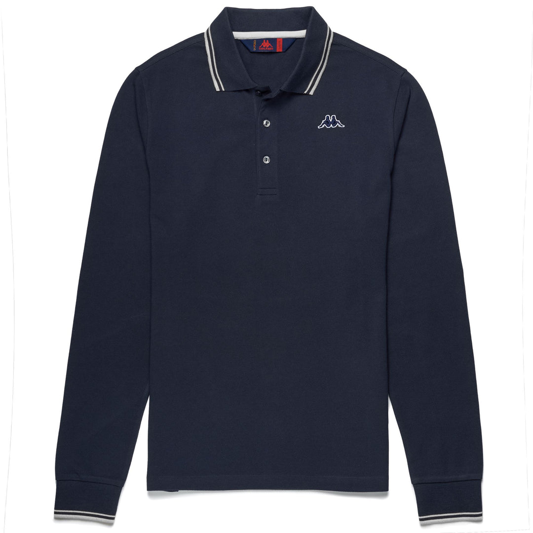 La polo Robe di Kappa Man GORD Polo BLUE NAVY - WHITE NATURAL Photo (jpg Rgb)			