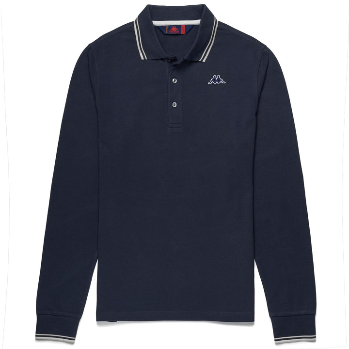 La polo Robe di Kappa Man GORD Polo BLUE NAVY - WHITE NATURAL Photo (jpg Rgb)			