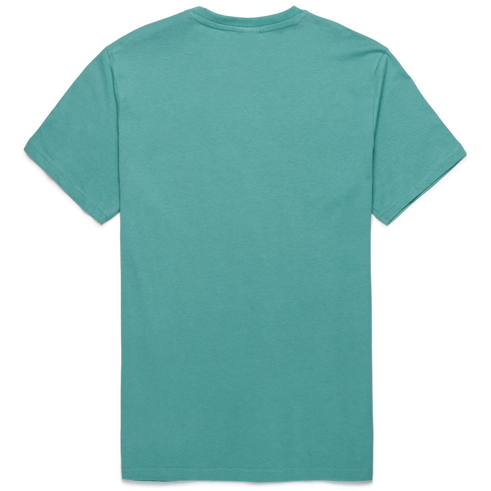 T-ShirtsTop Man LUC T-Shirt GREEN MINERAL BLUE Dressed Front (jpg Rgb)	