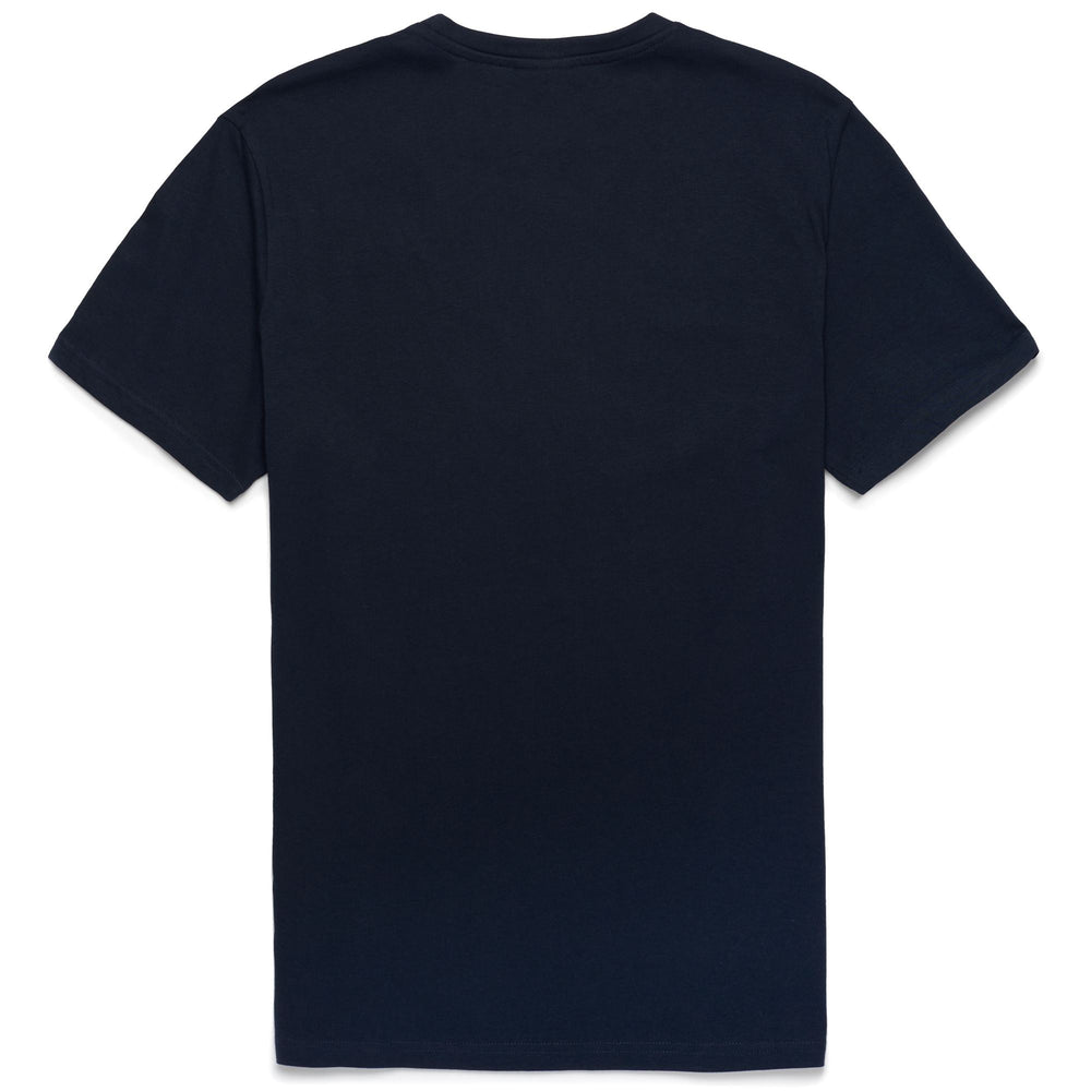 T-ShirtsTop Man LUC T-Shirt BLUE NAVY - NEON ORANGE Dressed Front (jpg Rgb)	