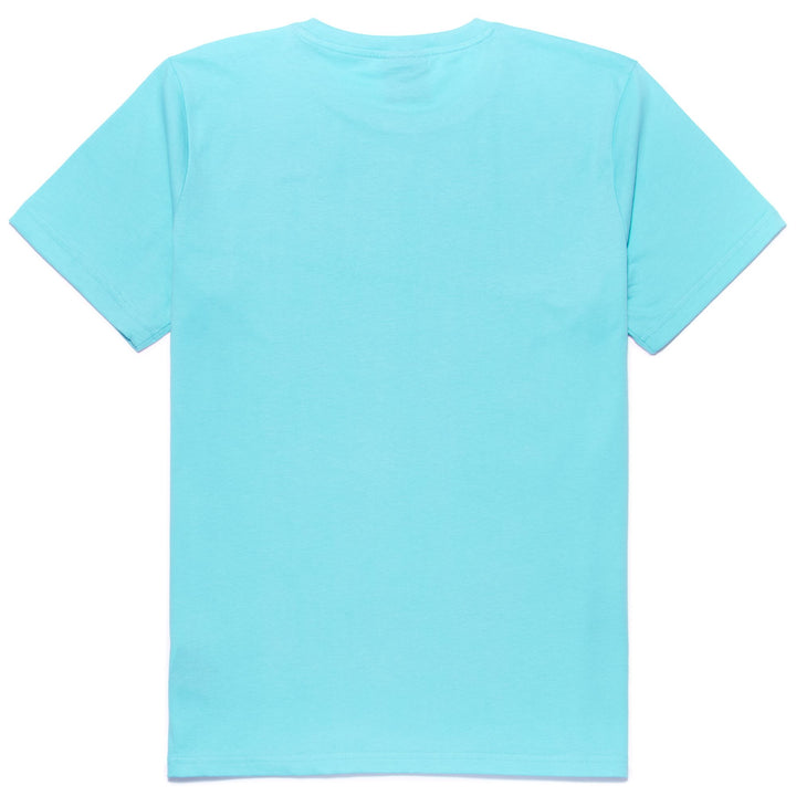 T-ShirtsTop Man LUC T-Shirt TURQUOISE CURACAO Dressed Front (jpg Rgb)	