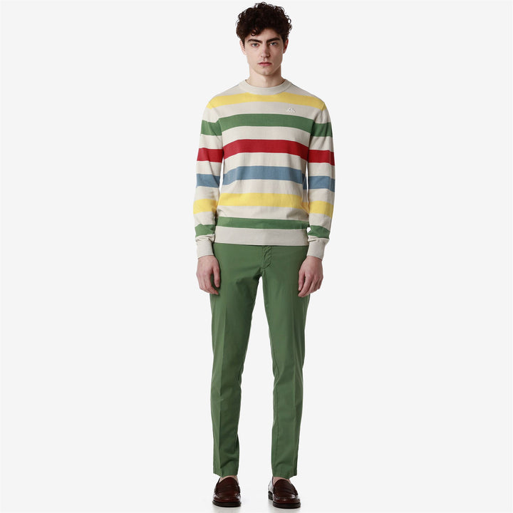 KNITWEAR Man ROMER Pull Over BEIGE MOONBEAM - GREEN OLIVINE - YELLOW GOLD - BLUE ALLURE - RED CRANBERRY Dressed Back (jpg Rgb)		