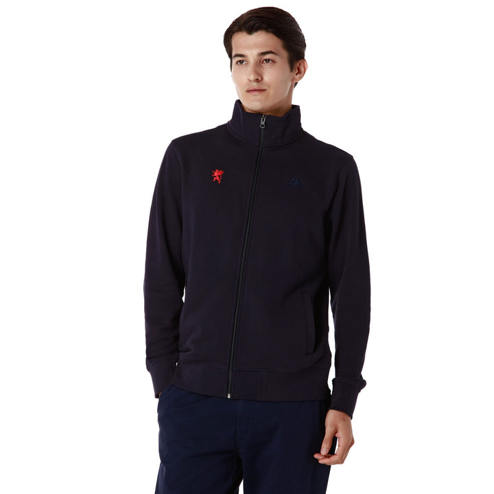 Fleece Man ROD GENOA Jacket BLUE MARINE - RED BLAZE Detail (jpg Rgb)			