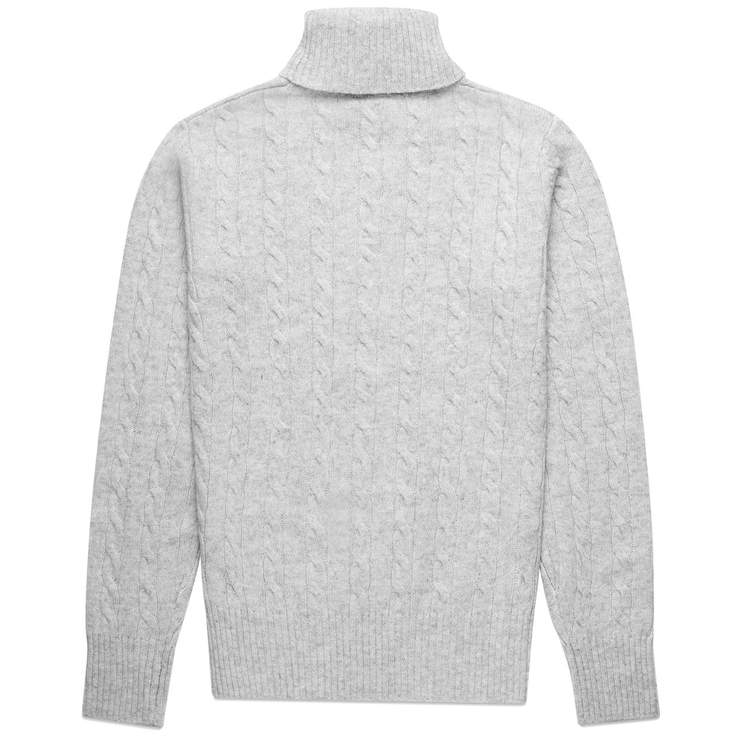 KNITWEAR Woman HEVIA Pull Over GREY VAPOR Dressed Front (jpg Rgb)	