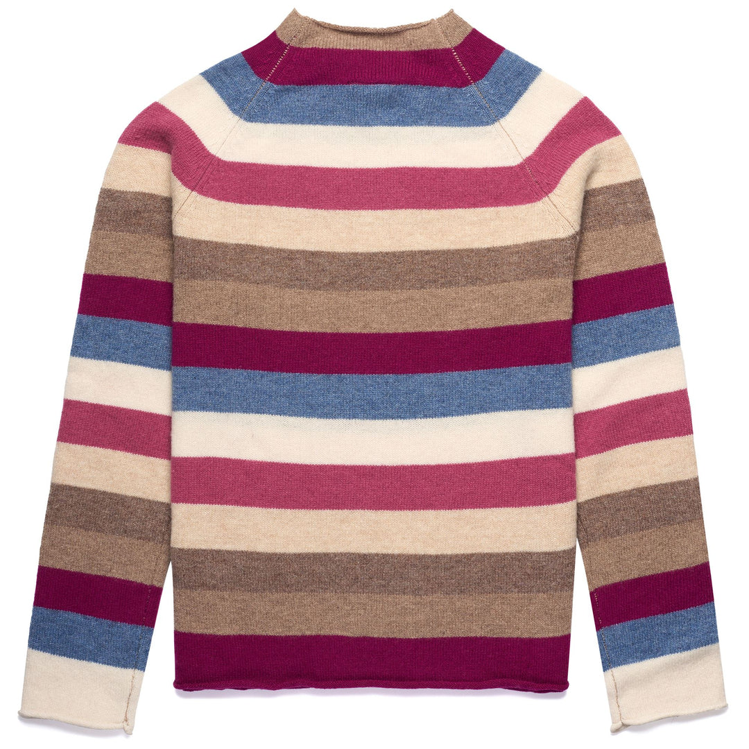 KNITWEAR Woman HILARY Pull Over BEIGE DK - VIOLET RASPBERRY - BLUE INFINITY - WHITE NATURAL - VIOLET ORCHID - BEIGE CLAY - BROWN NATURAL Dressed Front (jpg Rgb)	