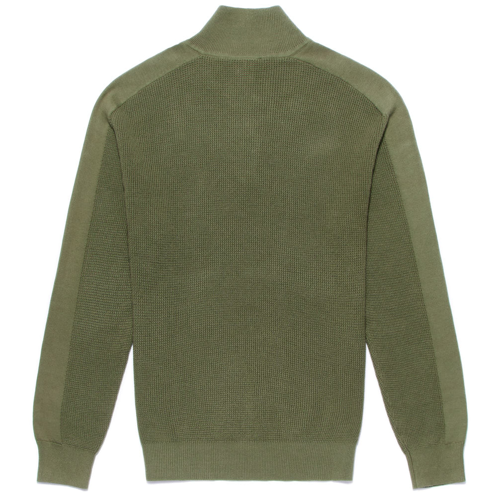 KNITWEAR Man AMBROSIOS Polo GREEN OLIVINE Dressed Front (jpg Rgb)	