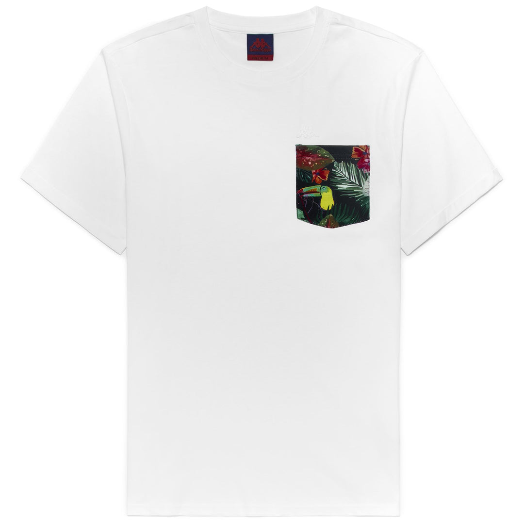 T-ShirtsTop Man HARU T-Shirt WHITE - GREEN TREKKING Photo (jpg Rgb)			