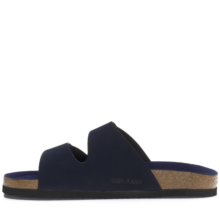 Slippers Unisex ADHAM SLIDE BLUE NAVY Dressed Side (jpg Rgb)		