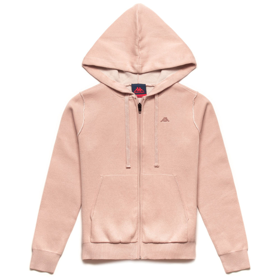 KNITWEAR Woman CORINNE Jacket PINK SHADOW - BEIGE MOONBEAM Photo (jpg Rgb)			