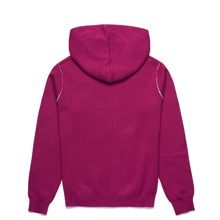 KNITWEAR Woman CORINNE Jacket VIOLET RASPBERRY - GREY VAPOR Dressed Front (jpg Rgb)	