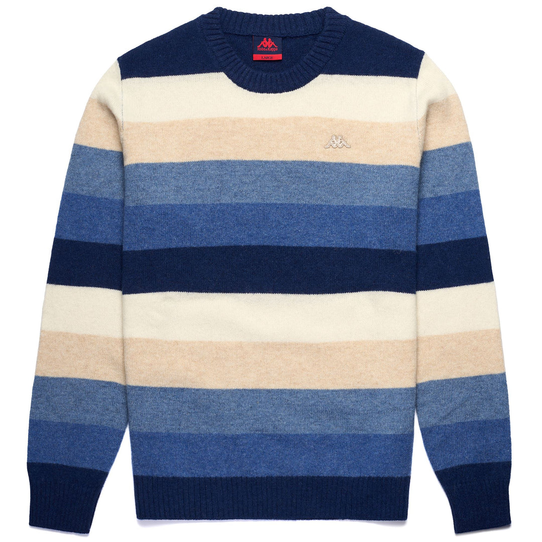 KNITWEAR Man AGASSIE Pull Over BLUE IRIS - BLUE DK RIVIERA - BLUE INFINITY - BEIGE CLAY - WHITE NATURAL Photo (jpg Rgb)			