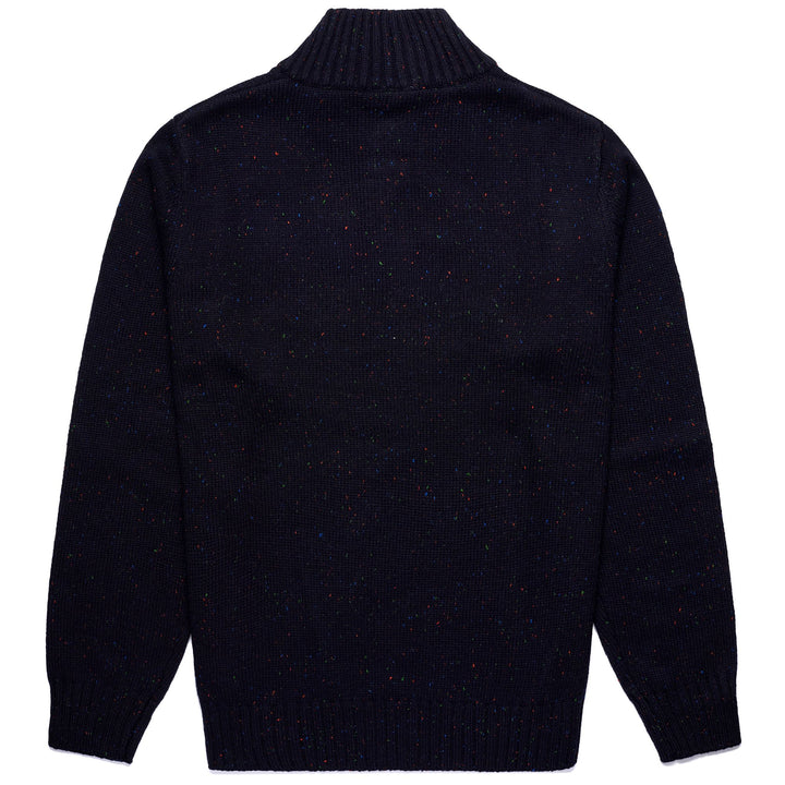 KNITWEAR Man PARKER Polo BLUE NIGHT SKY - ORANGE RED Dressed Front (jpg Rgb)	