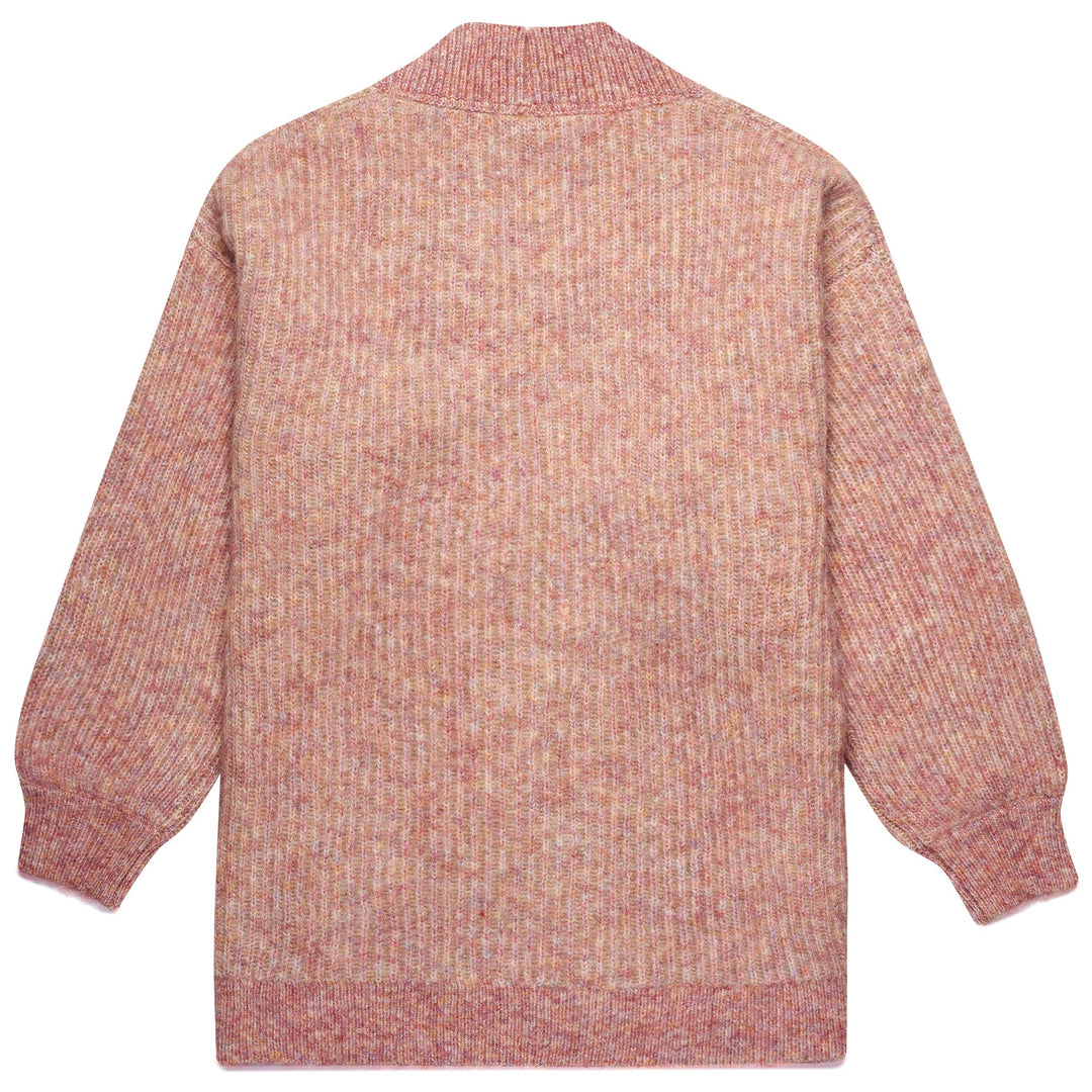 KNITWEAR Woman JONINA Cardigan PINK SHADOW Dressed Front (jpg Rgb)	