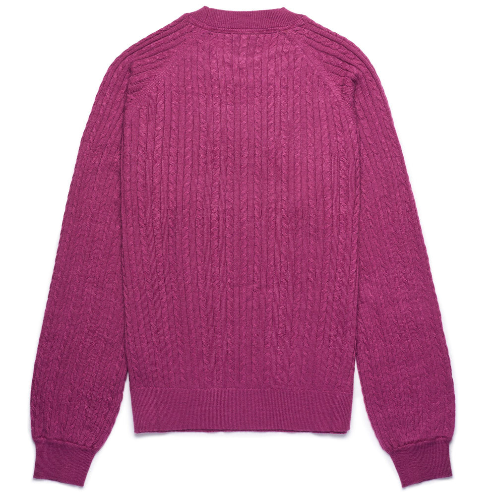 KNITWEAR Woman ISEY Pull Over VIOLET RASPBERRY Dressed Front (jpg Rgb)	