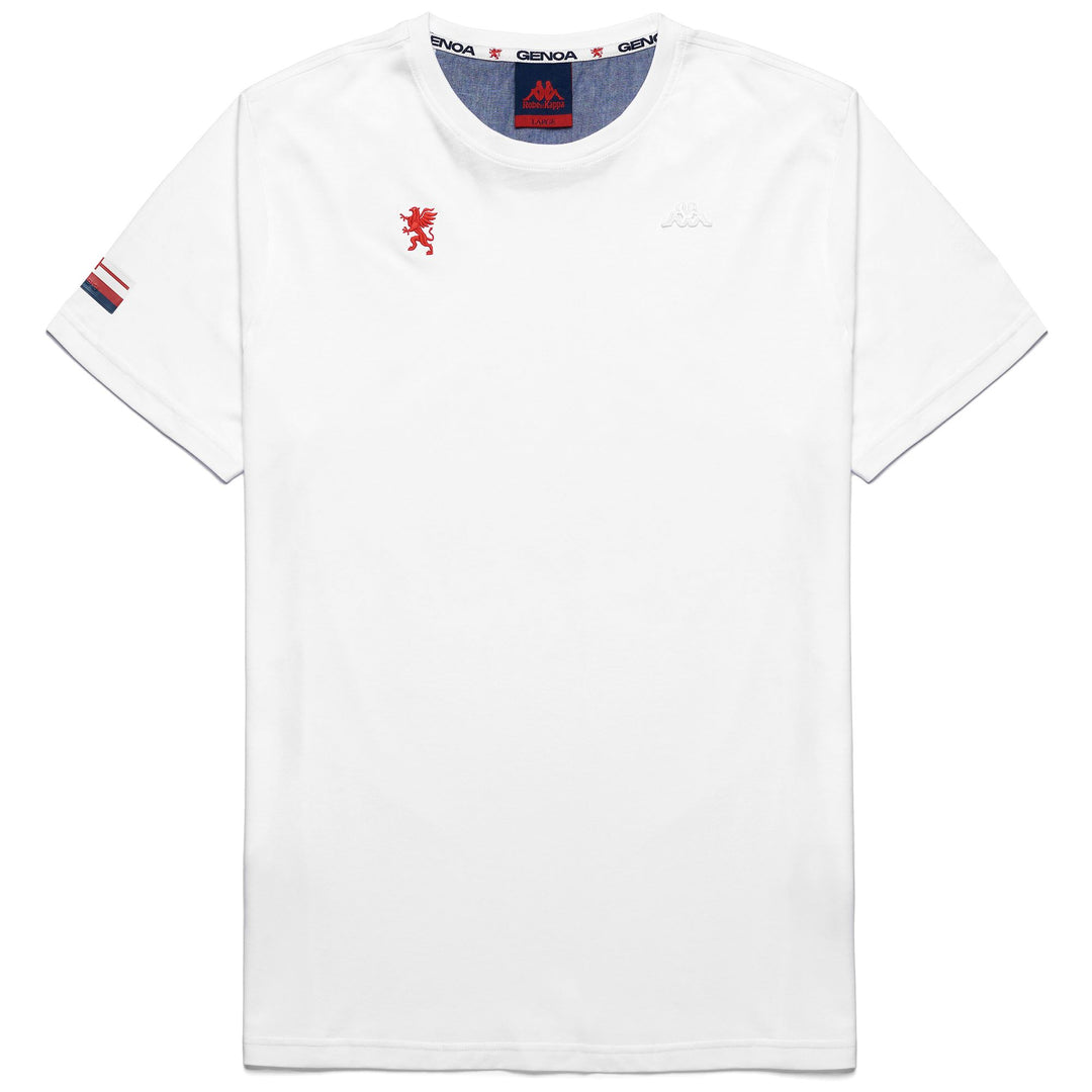 T-ShirtsTop Man LUC GENOA T-Shirt WHITE - RED BLAZE Photo (jpg Rgb)			