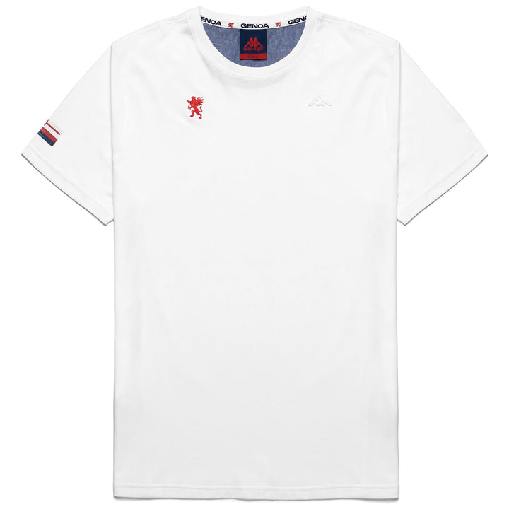 T-ShirtsTop Man LUC GENOA T-Shirt WHITE - RED BLAZE Photo (jpg Rgb)			