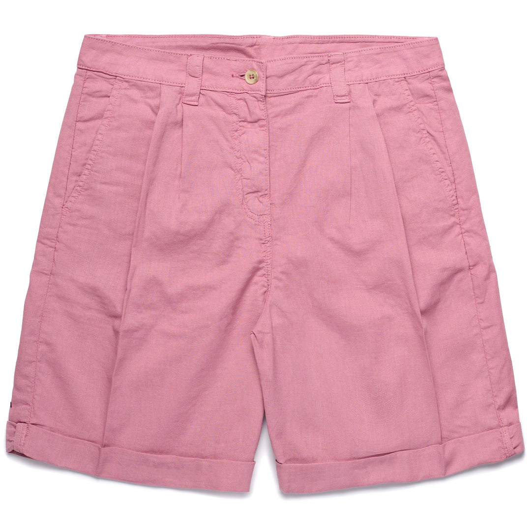 Shorts Woman YVONNE LIGHT LINEN CHINO PINK LILAS Photo (jpg Rgb)			