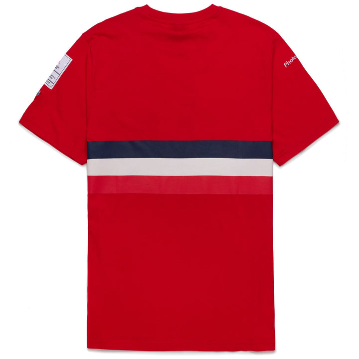 T-ShirtsTop Man DEPHYS ORIENT EXPRESS T-Shirt CRIMSON - WHITE Dressed Front (jpg Rgb)	