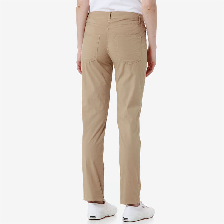 Pants Woman DEBBYE LIGHT POPLIN CHINO BEIGE INCENSE Detail Double				