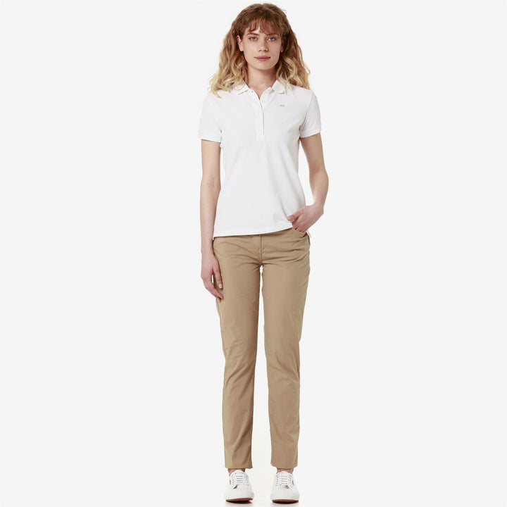 Pants Woman DEBBYE LIGHT POPLIN CHINO BEIGE INCENSE Dressed Back (jpg Rgb)		