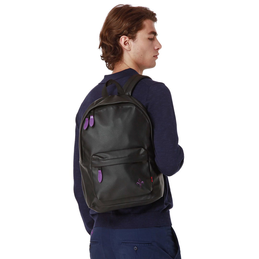 Bags Unisex SOHO FIORENTINA Shopping Bag BLACK GREYISH - VIOLET INDIGO Detail Double				