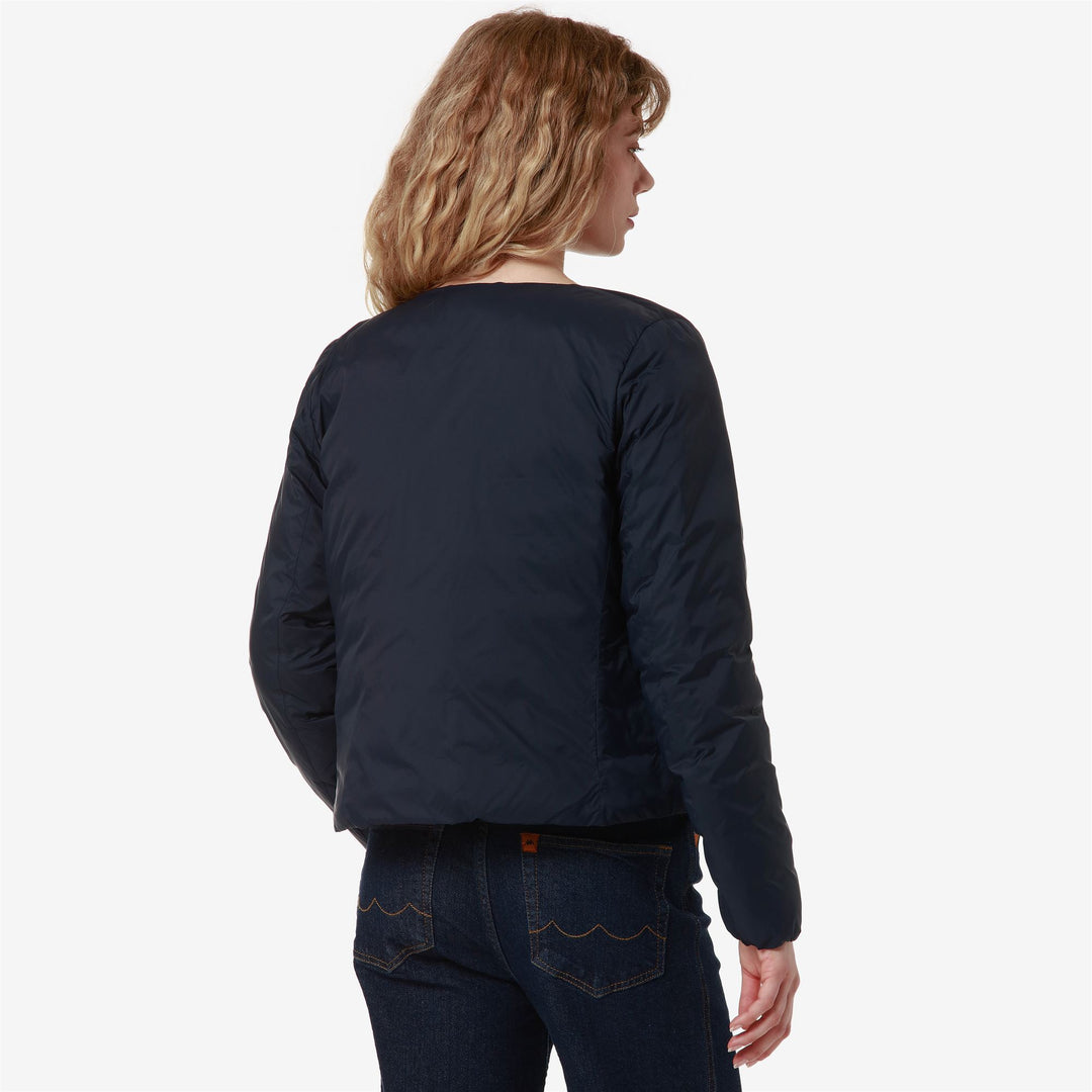 Jackets Woman ALYA Short BLUE NAVY Detail Double				