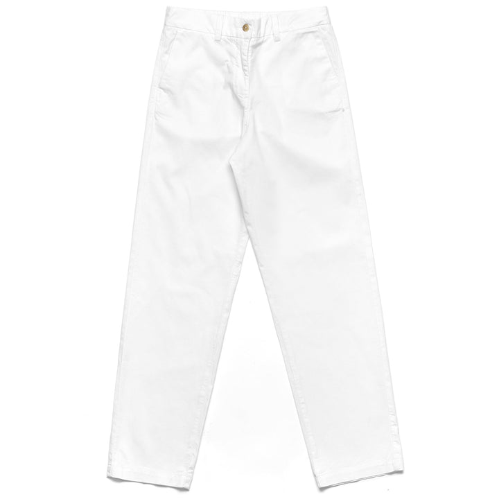 Pants Woman ALINA GABARDINE CHINO WHITE Photo (jpg Rgb)			