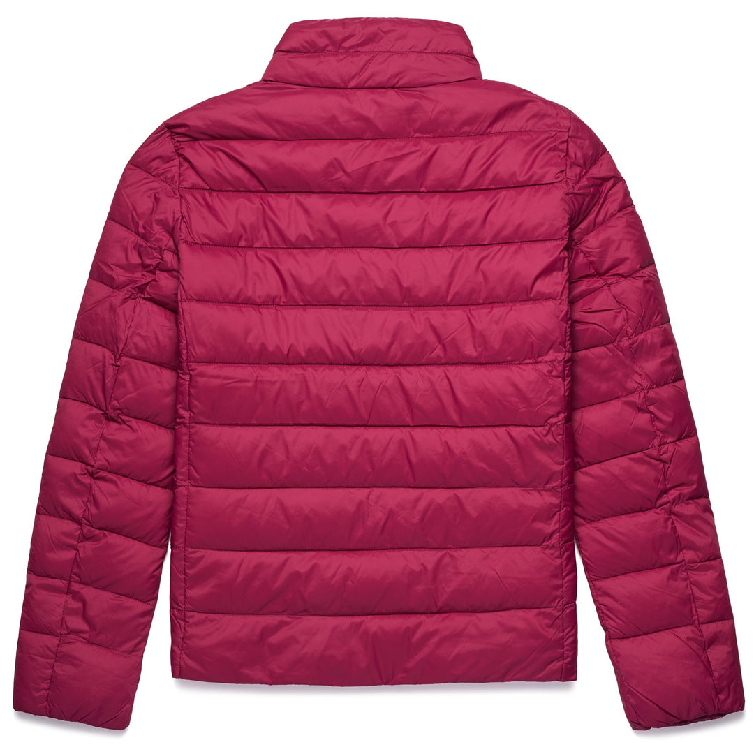 Jackets Woman SYRMA Short VIOLET RASPBERRY Dressed Front (jpg Rgb)	