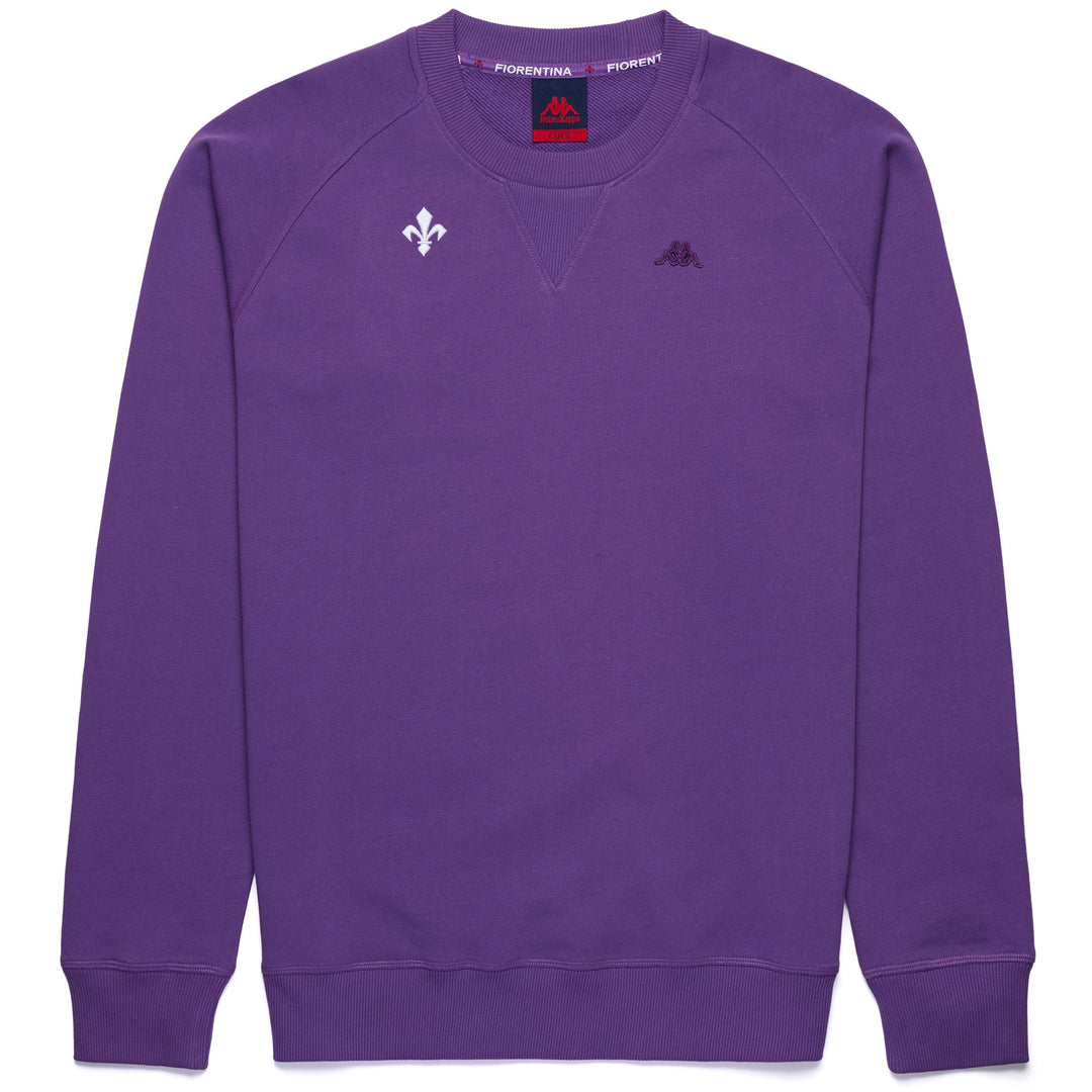 Fleece Man POHU FIORENTINA Jumper VIOLET INDIGO - WHITE Photo (jpg Rgb)			