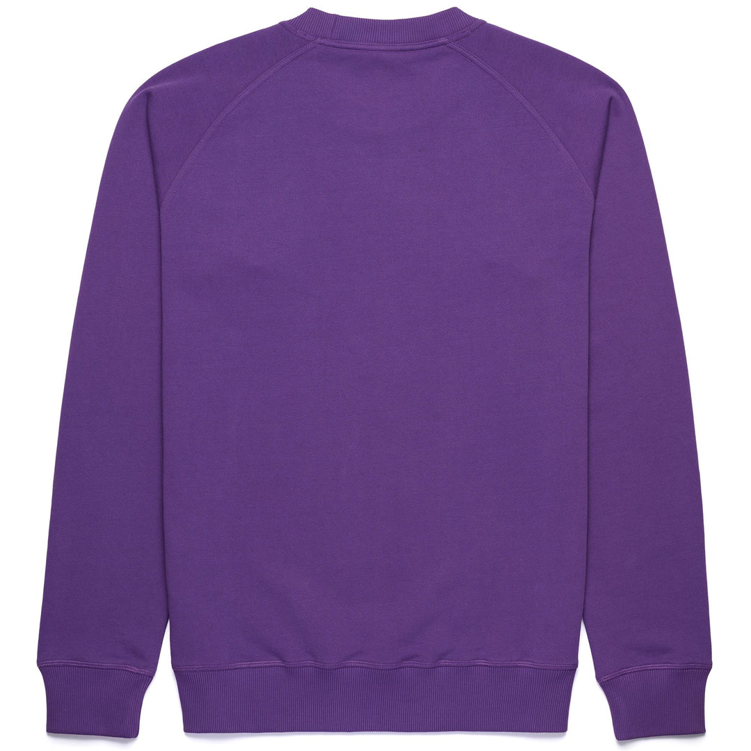 Fleece Man POHU FIORENTINA Jumper VIOLET INDIGO - WHITE Dressed Front (jpg Rgb)	