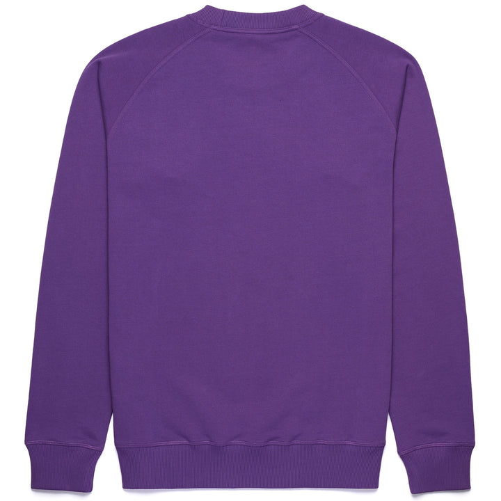 Fleece Man POHU FIORENTINA Jumper VIOLET INDIGO - WHITE Dressed Front (jpg Rgb)	