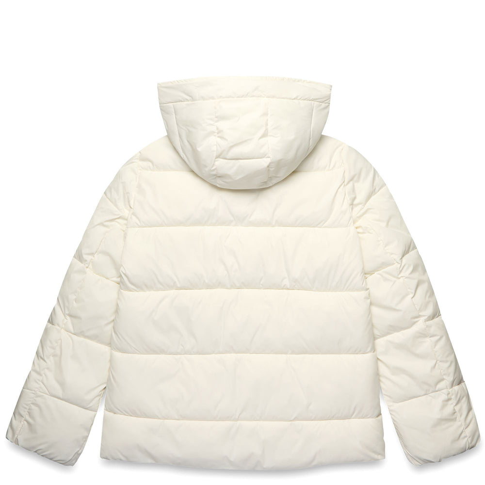 Jackets Woman EDEN Short WHITE NATURAL Dressed Front (jpg Rgb)	