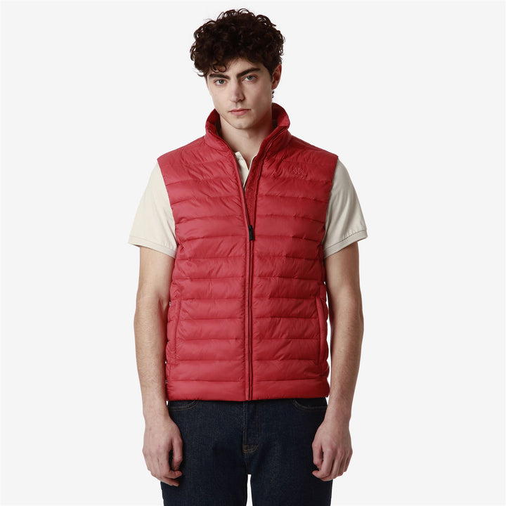 Jackets Man ORION SOFT NYLON Vest RED CRANBERRY Detail (jpg Rgb)			