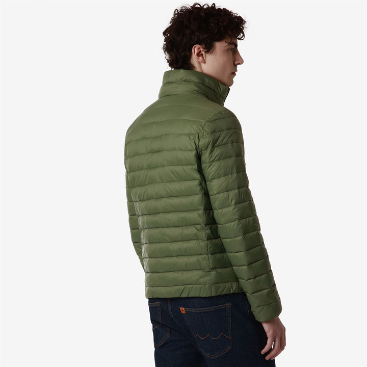 Jackets Man OSRAL SOFT NYLON Short GREEN OLIVINE Detail Double				