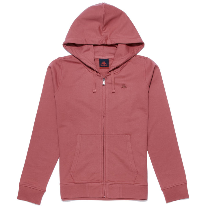 Fleece Woman AMELIA BABY TERRY Jacket RED CRANBERRY Photo (jpg Rgb)			