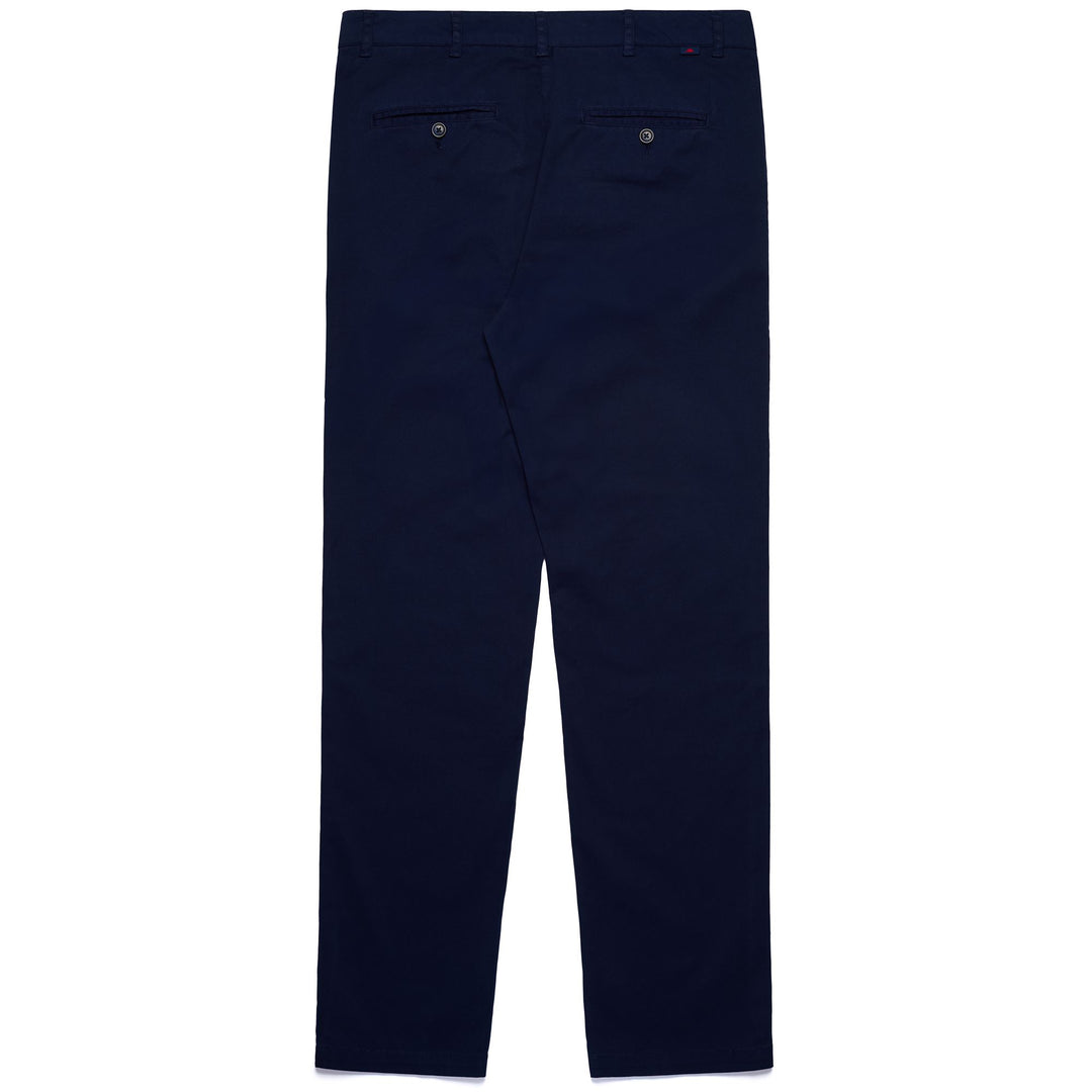 Pants Man WESTIN GENOA CHINO BLUE MARINE - RED BLAZE Dressed Front (jpg Rgb)	