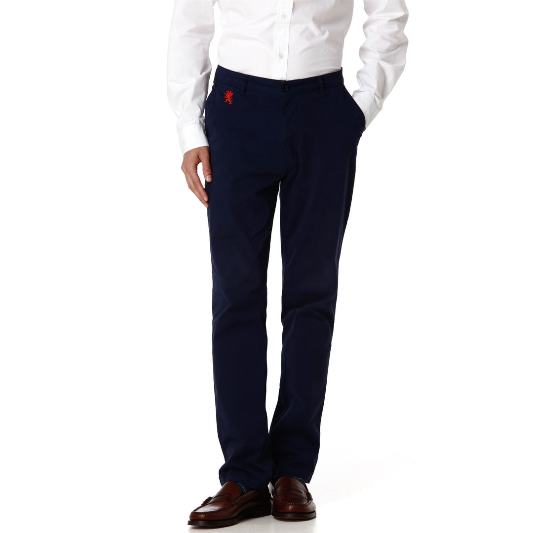 Pants Man WESTIN GENOA CHINO BLUE MARINE - RED BLAZE Detail (jpg Rgb)			