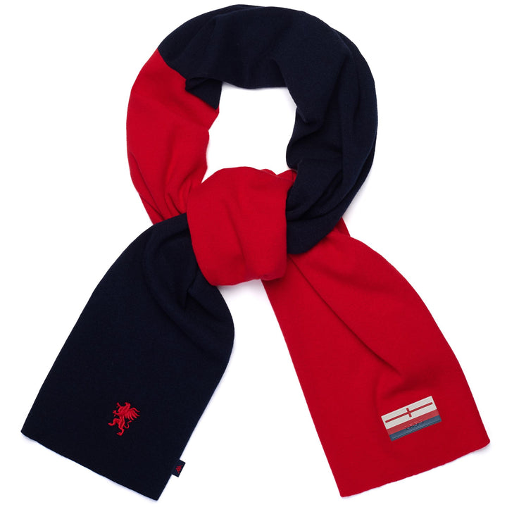 Scarves Unisex JAMIL GENOA SCARF BLUE MARINE - RED BLAZE Photo (jpg Rgb)			