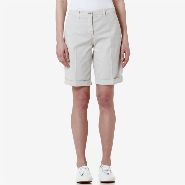 Shorts Woman CHRISSIE CHINO BEIGE MOONBEAM Detail (jpg Rgb)			