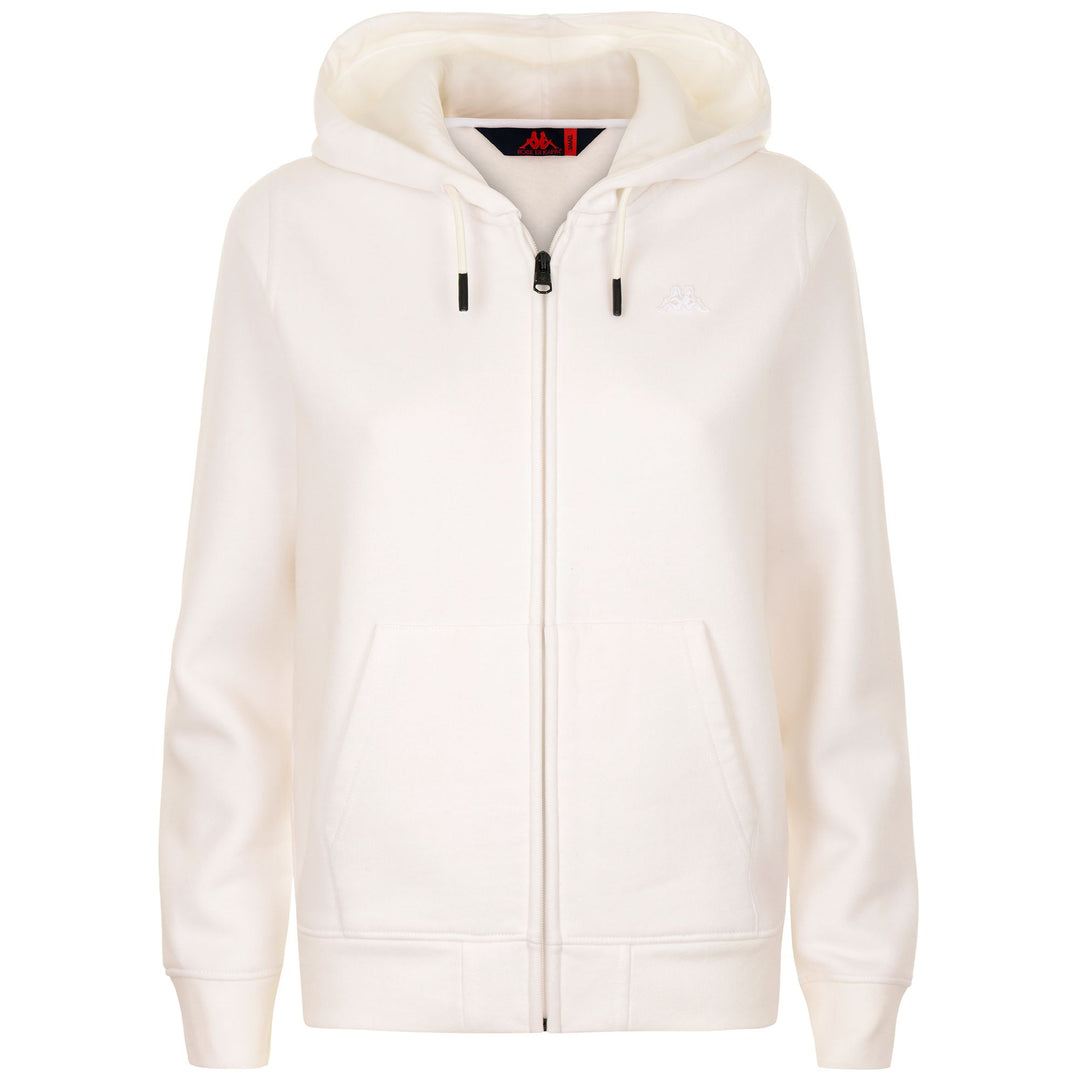 Fleece Woman AMELIA BRUSHED Jacket WHITE NATURAL Photo (jpg Rgb)			