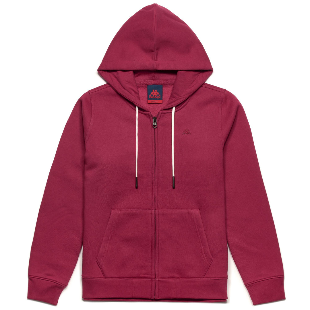 Fleece Woman AMELIA BRUSHED Jacket RED DK Photo (jpg Rgb)			