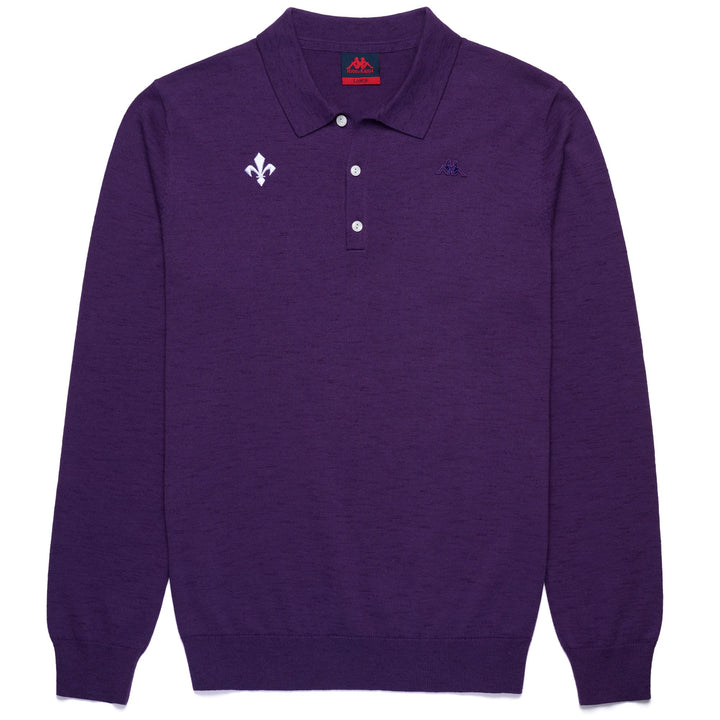 KNITWEAR Man NEW OLAV FIORENTINA Polo VIOLET INDIGO - VIOLET MAJESTY - WHITE Photo (jpg Rgb)			