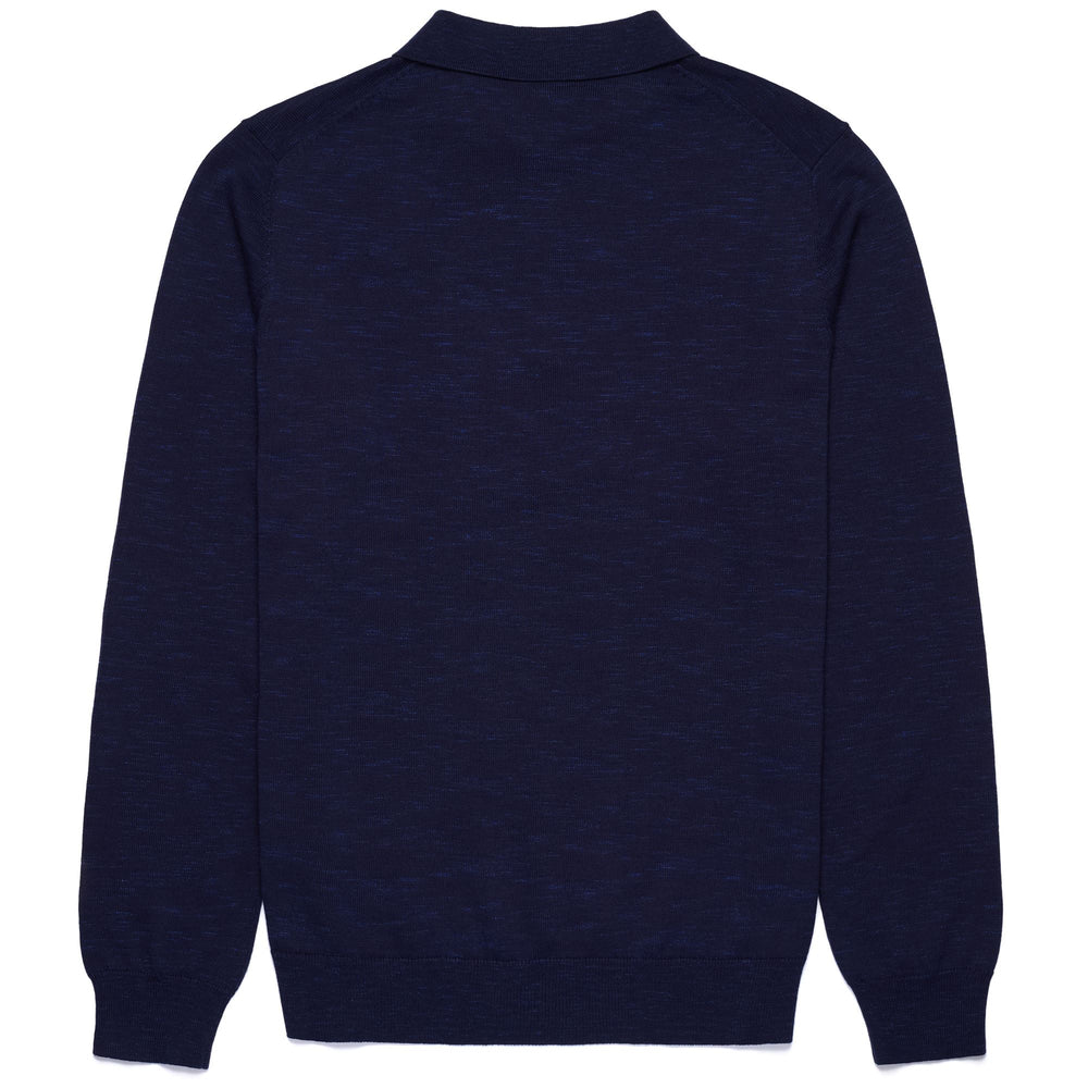 KNITWEAR Man NEW OLAV FIORENTINA Polo BLUE MARINE - BLUE - VIOLET INDIGO Dressed Front (jpg Rgb)	