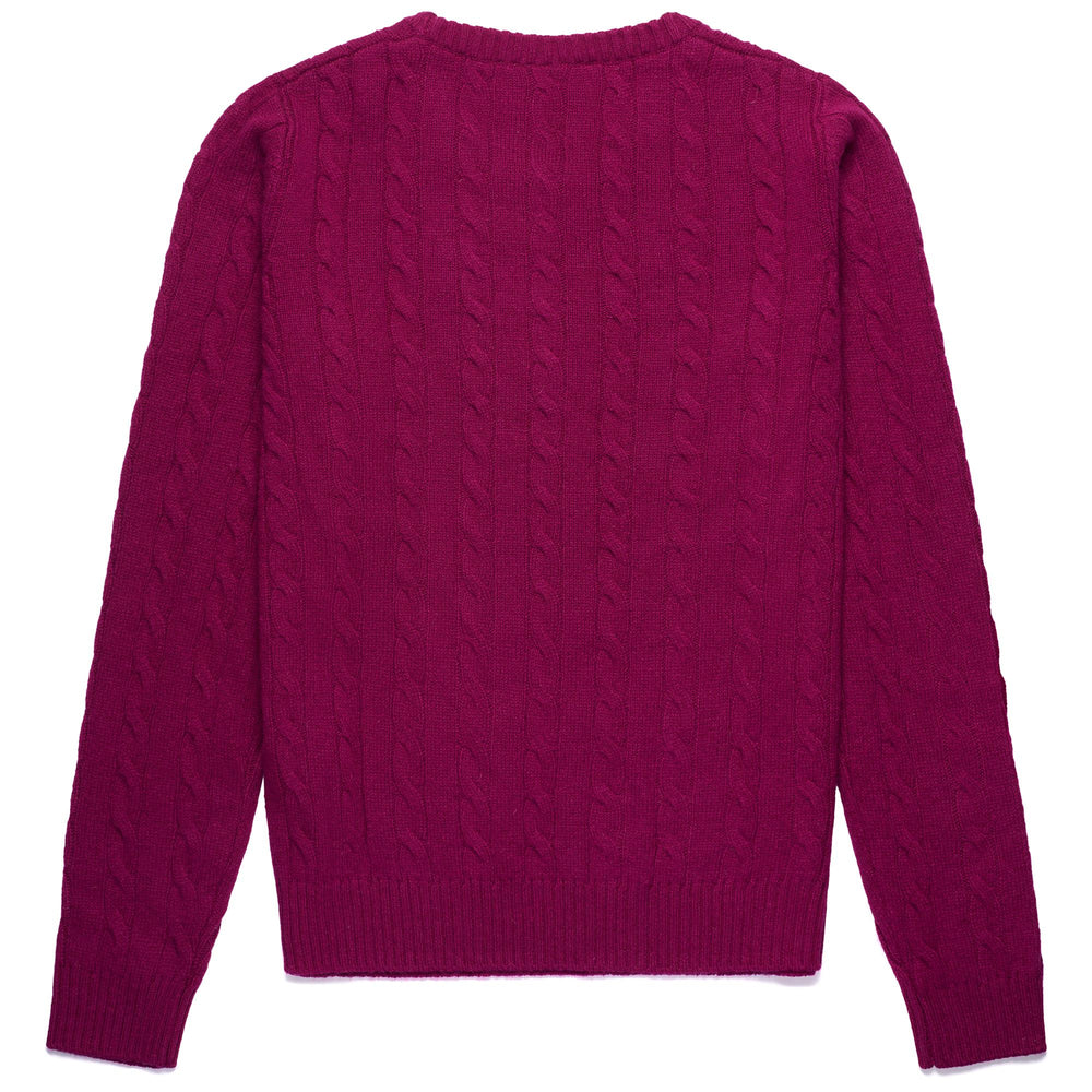 KNITWEAR Woman JOLIE Pull Over VIOLET RASPBERRY Dressed Front (jpg Rgb)	