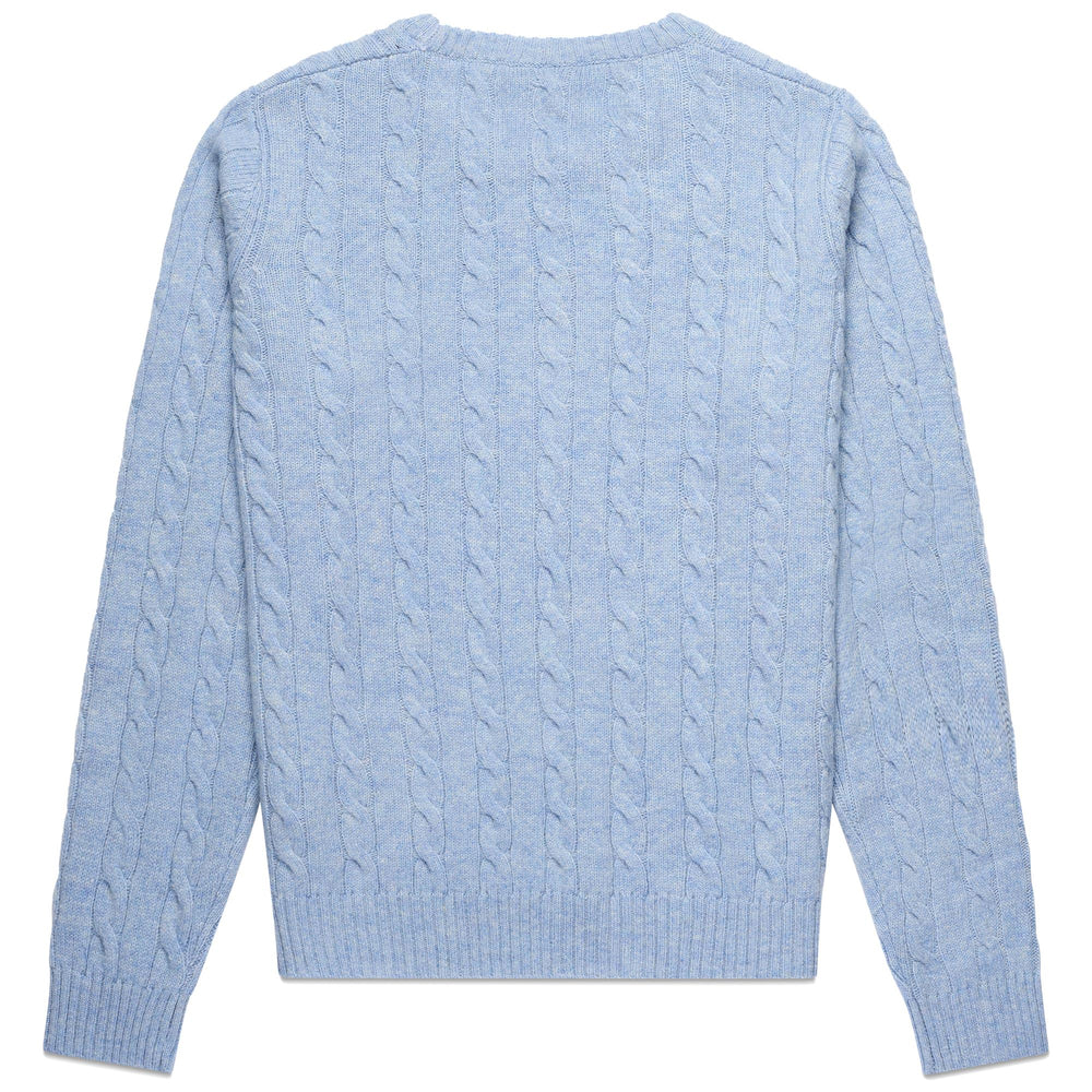 KNITWEAR Woman JOLIE Pull Over AZURE DAYLIGHT Dressed Front (jpg Rgb)	