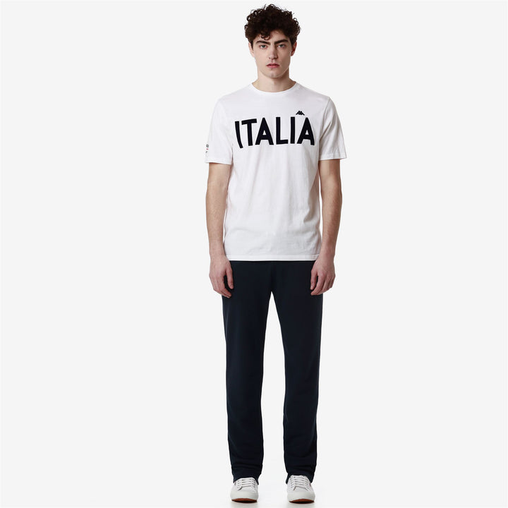 T-ShirtsTop Man EROI TEE ITALIA T-Shirt WHITE NATURAL Dressed Back (jpg Rgb)		