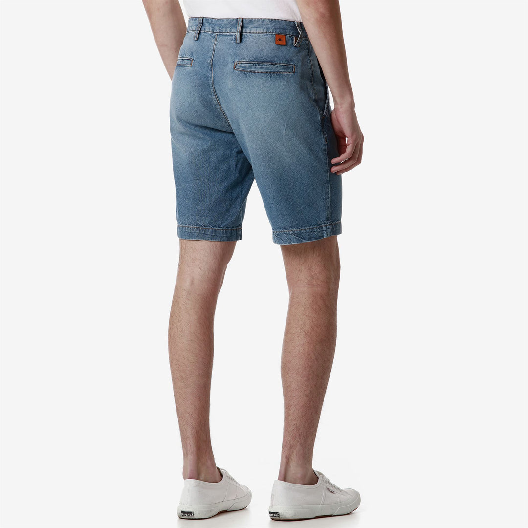 Shorts Man CHINGE CHINO MID BLUE INDIGO Detail Double				